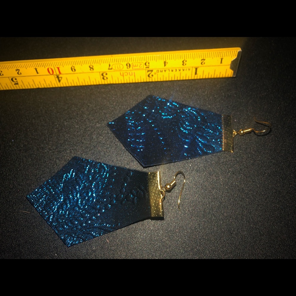 Vegan leather earrings